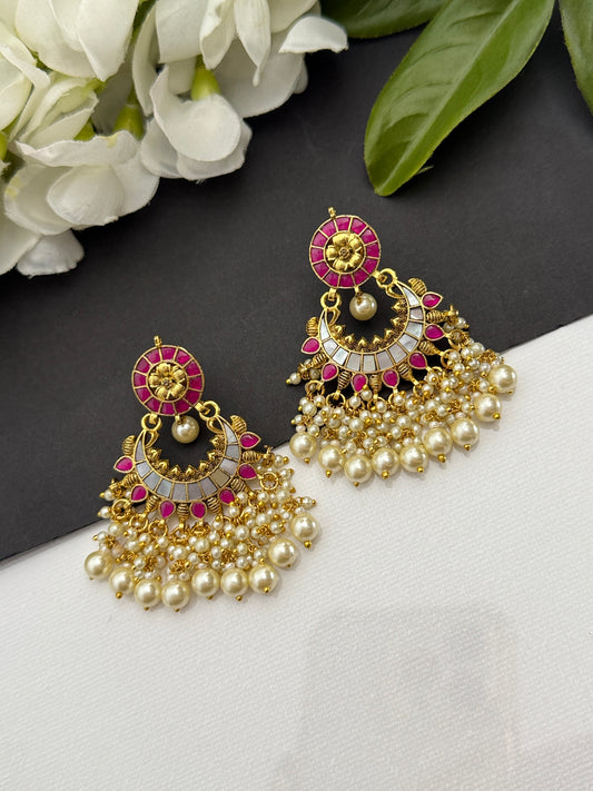 Pachi kundan earrings