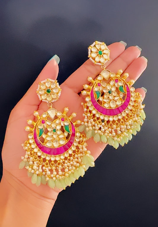 Pachi kundan earrings