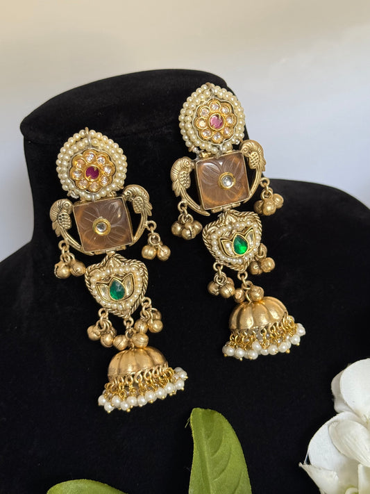 Saanvi Jhumka earrings in premium range