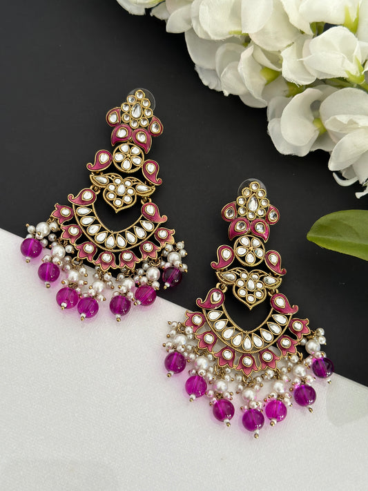 Kundan earrings
