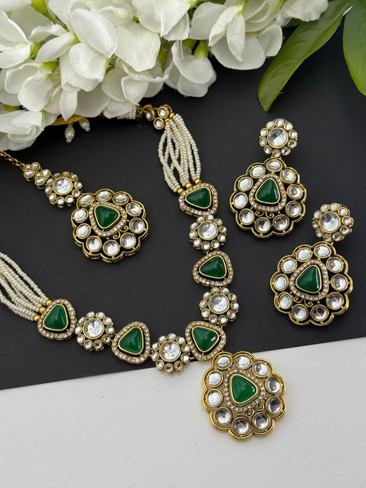 Kundan necklace set