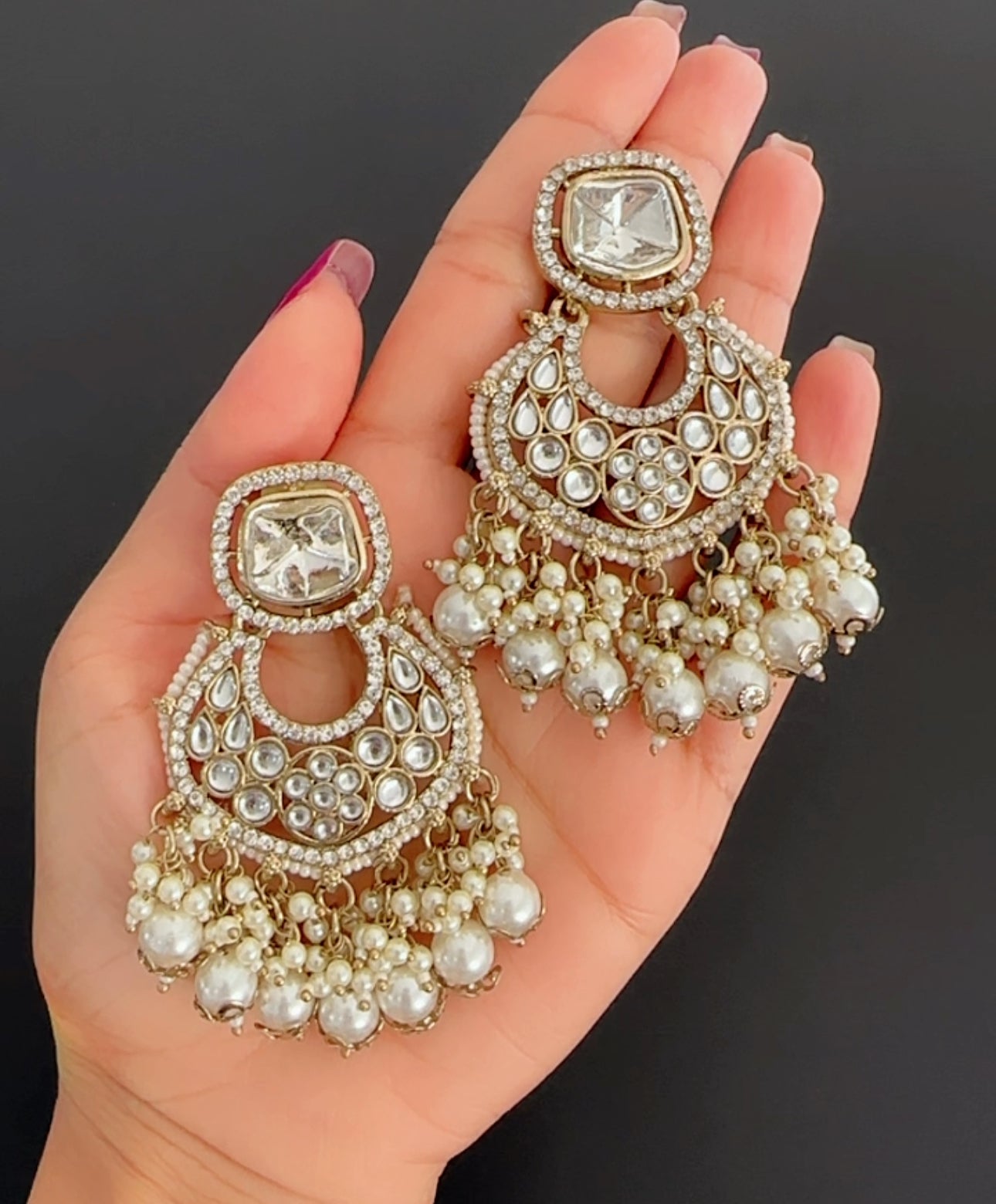 Kundan earrings