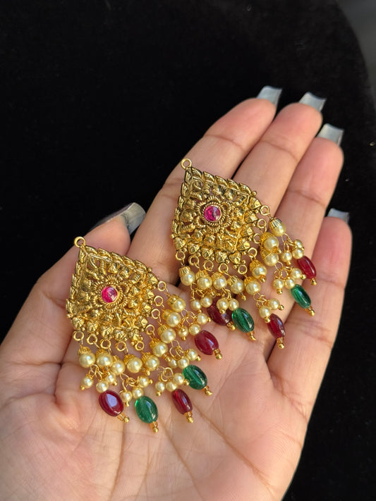 Gold look earrings