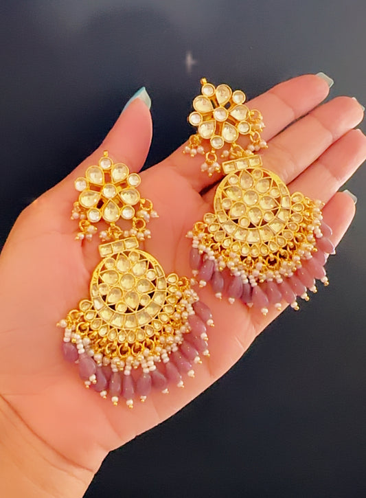 Pachi kundan earrings