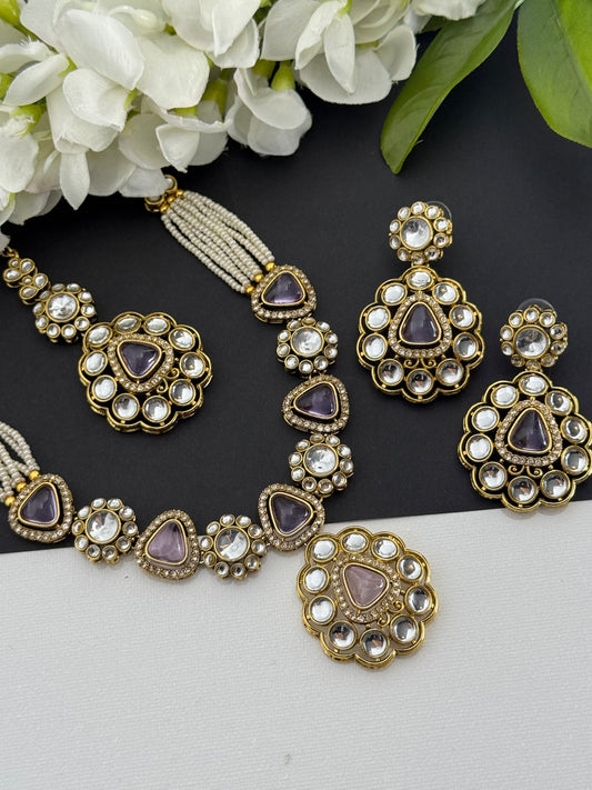 Kundan necklace set