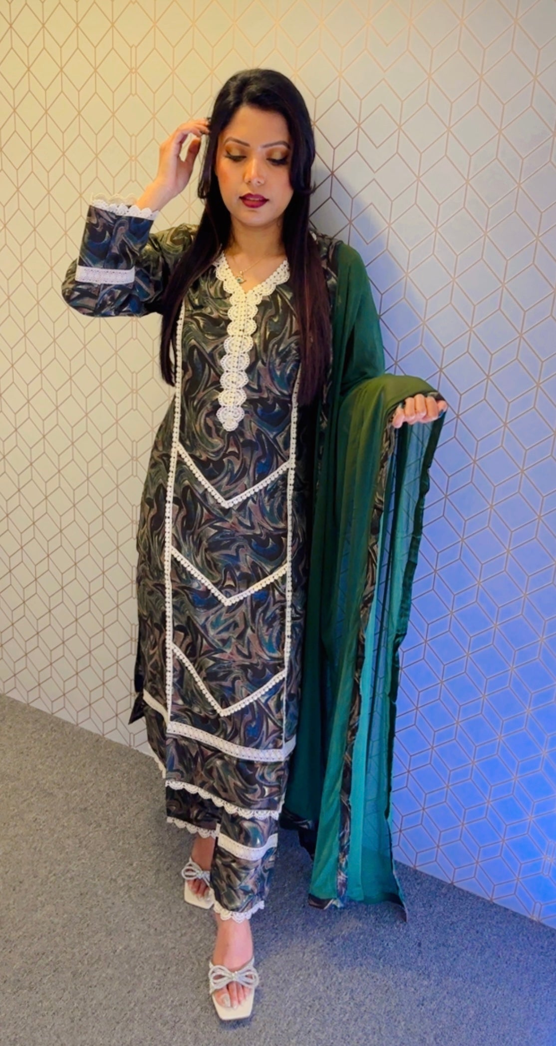 Pakistani style suit