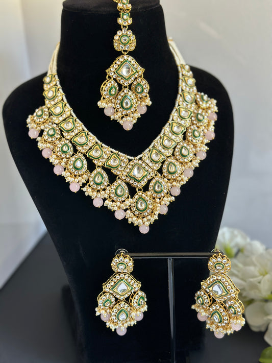 Kundan necklace set