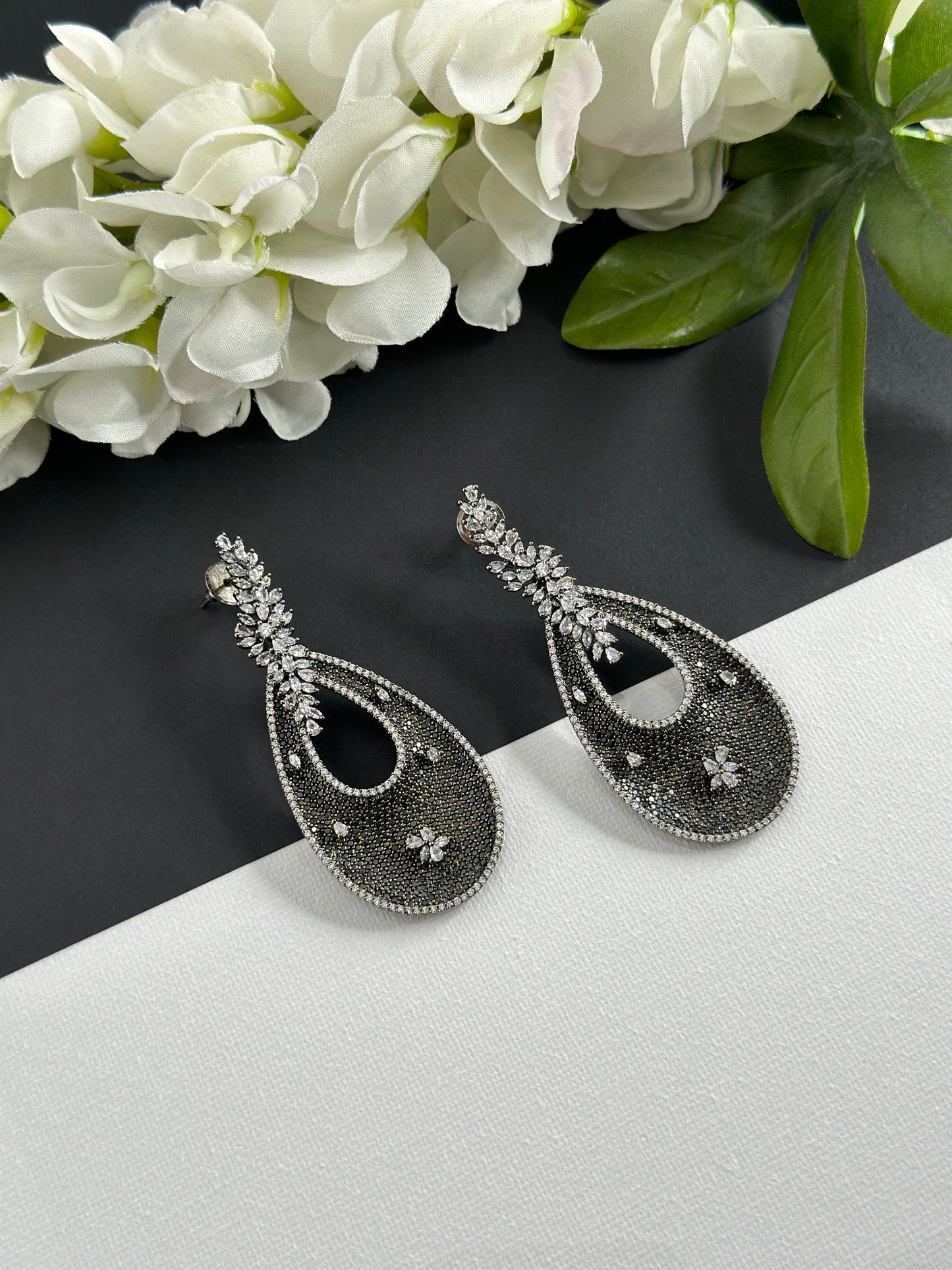 Designer earrings black