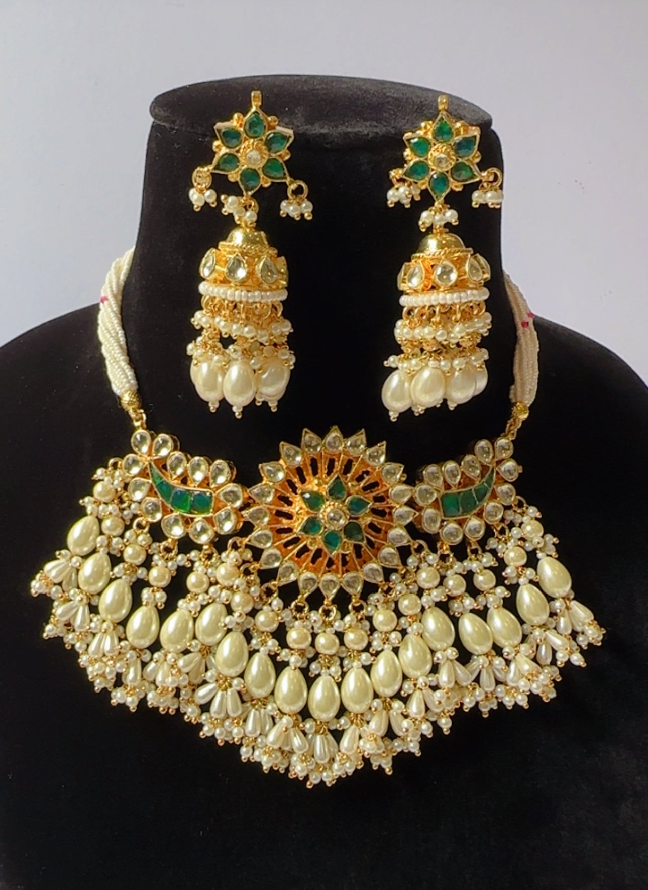 Pachi kundan choker set