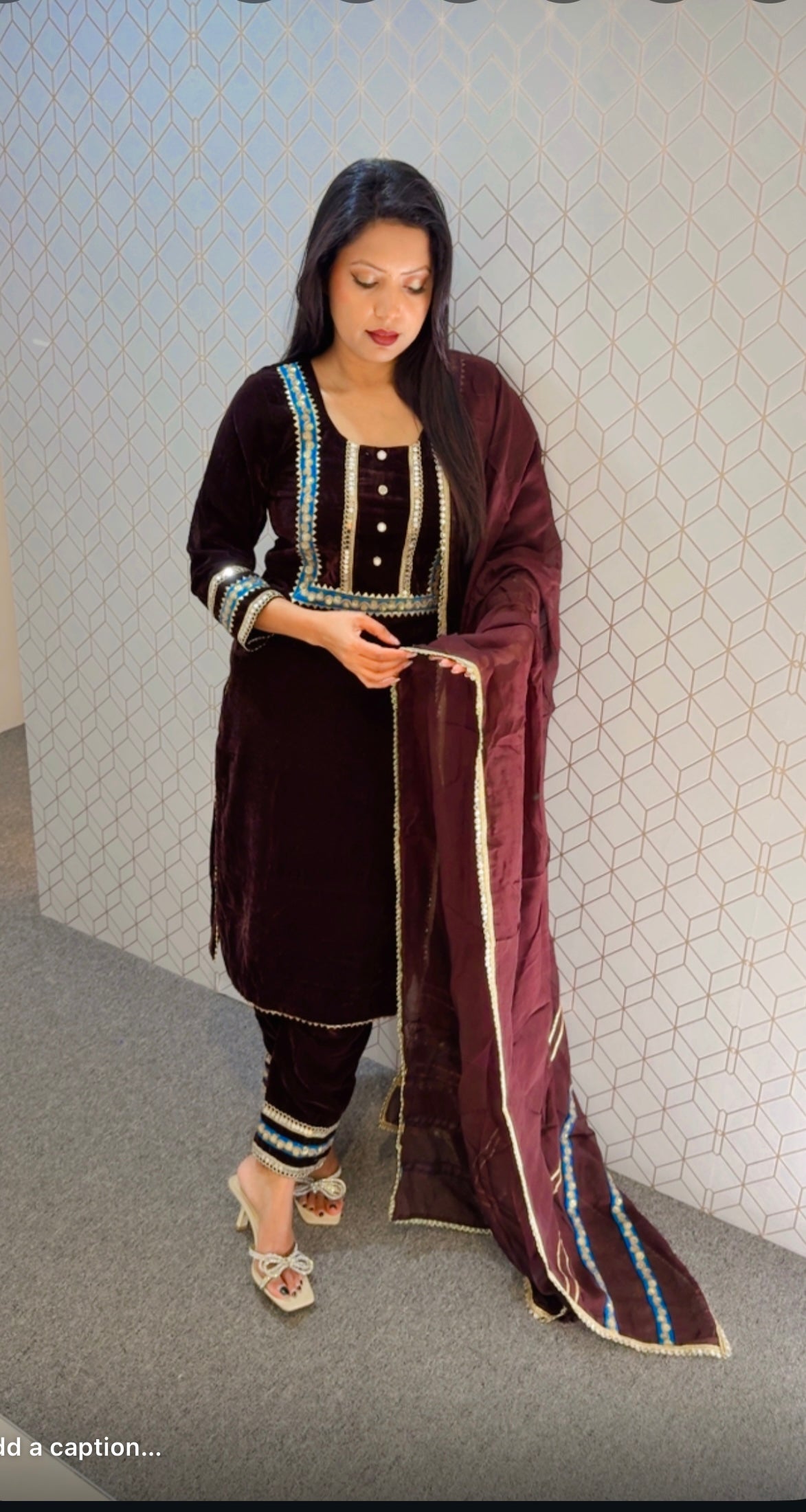 Velvet suit