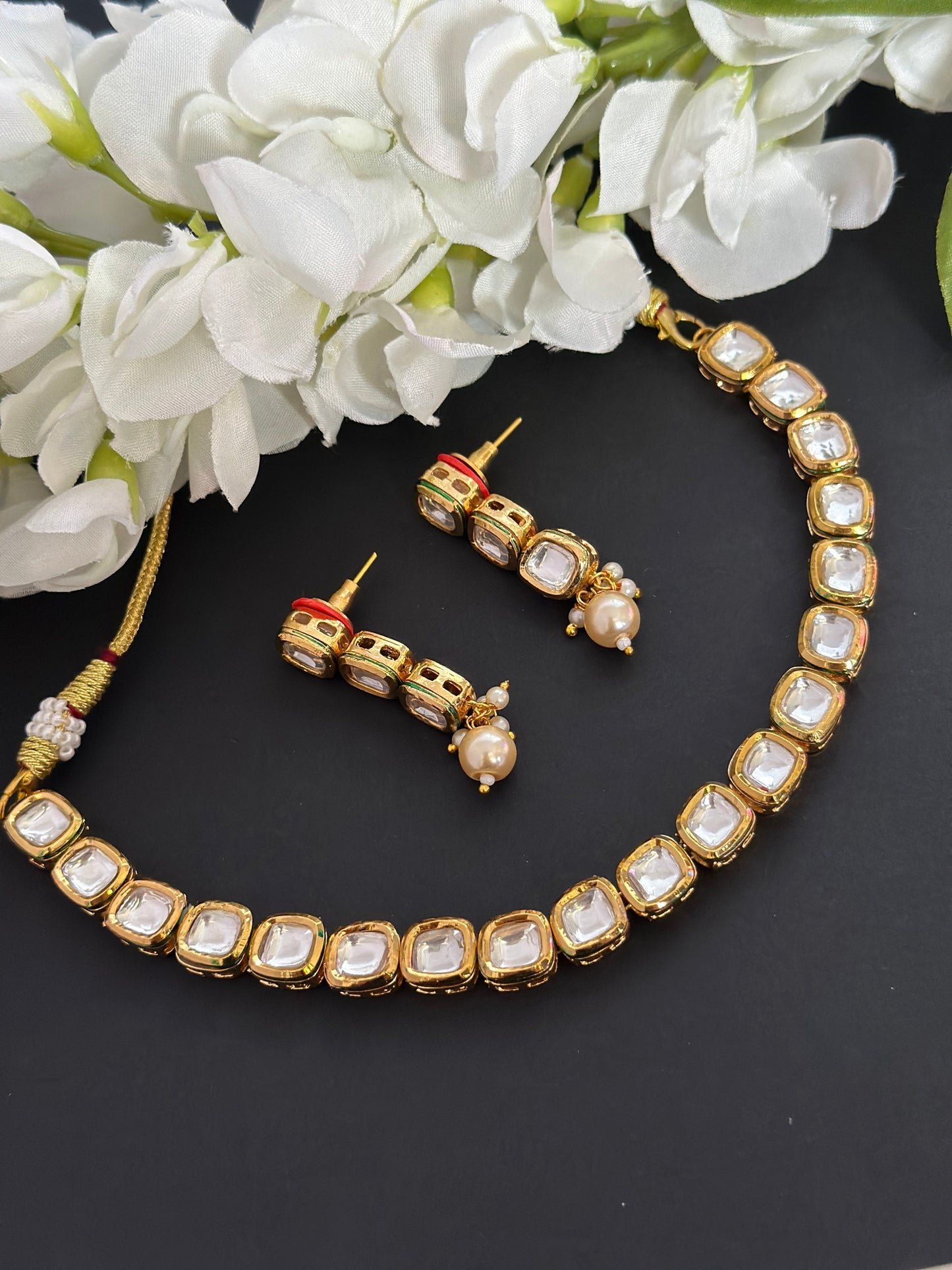 Kundan necklace set