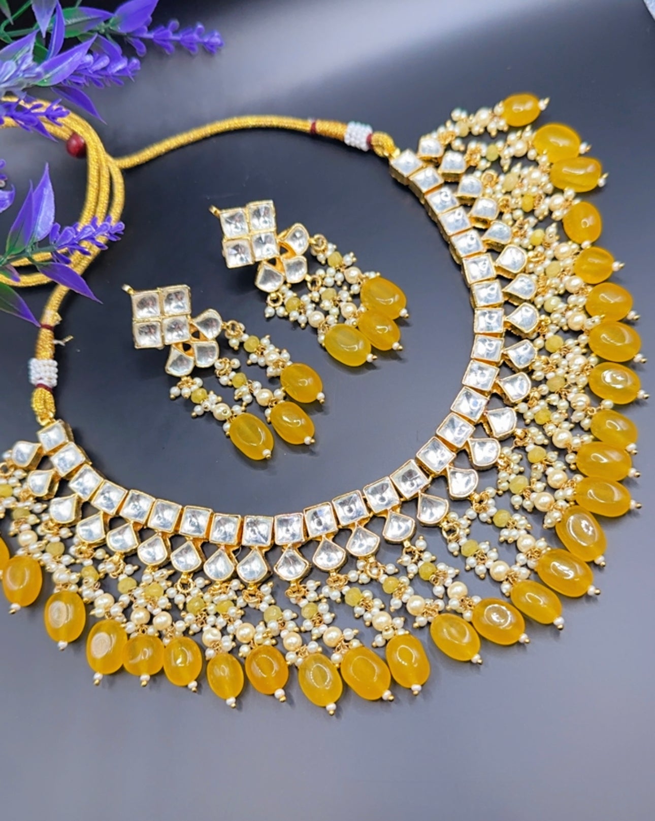 Pachi kundan set