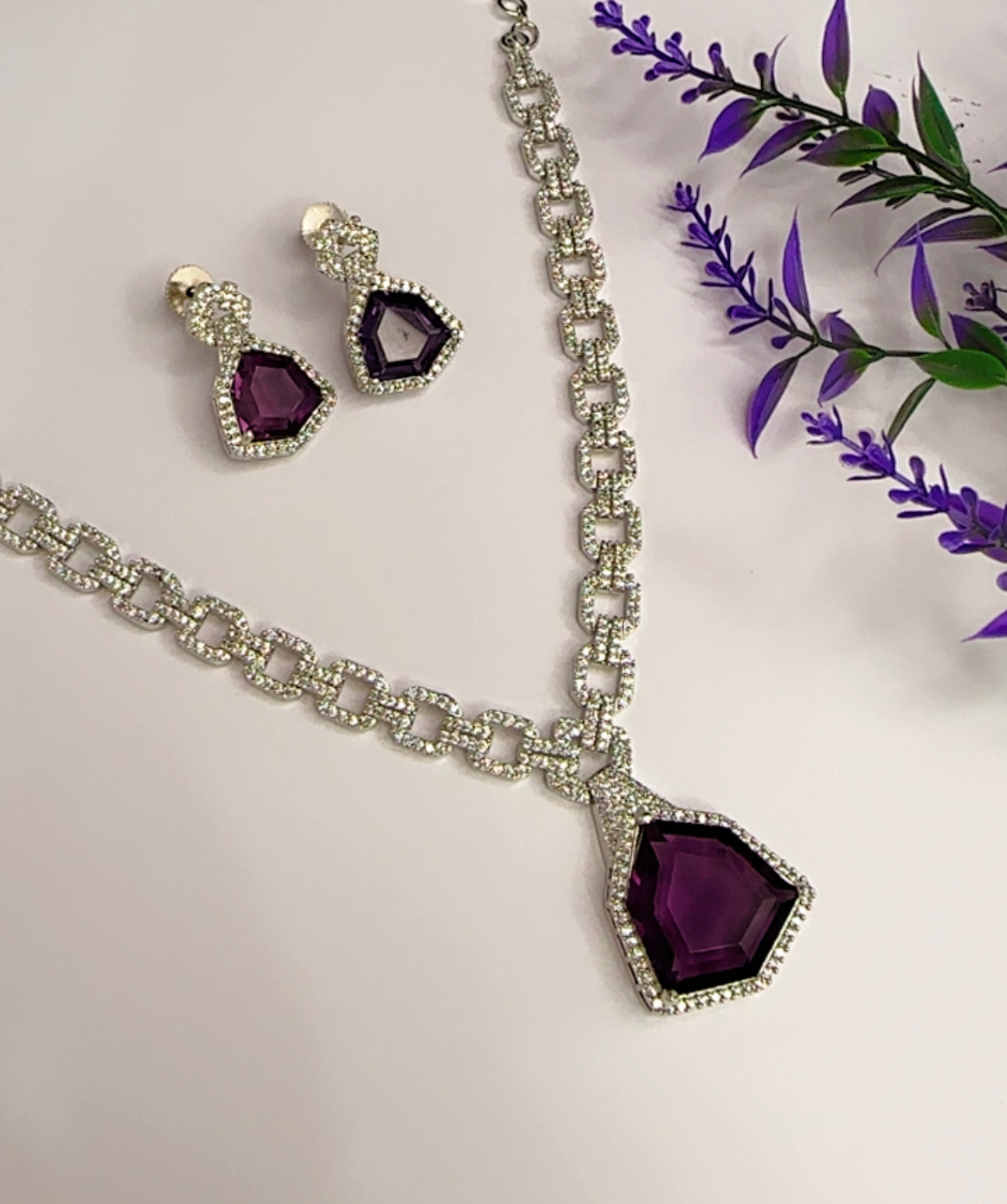 Purple necklace