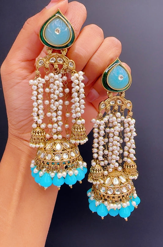 Blue earrings