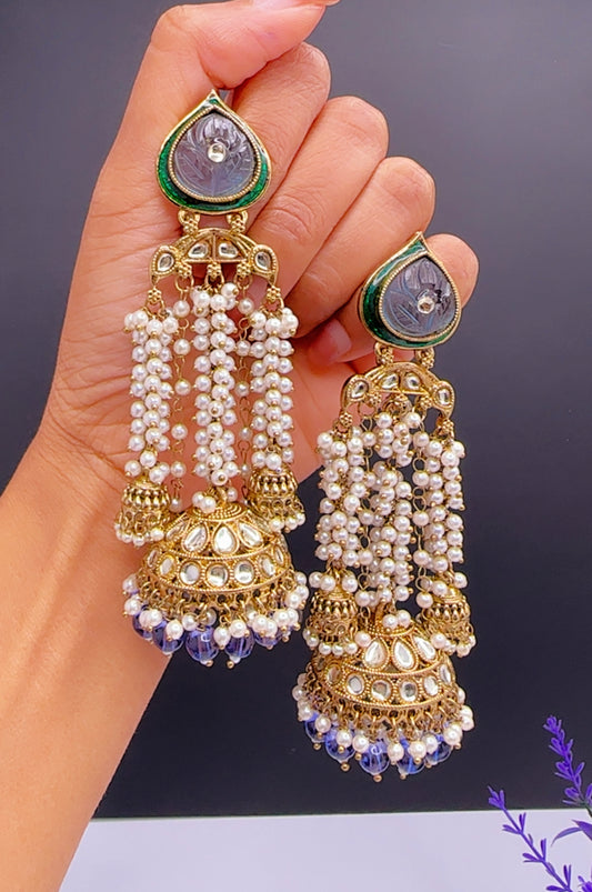 Blue earrings