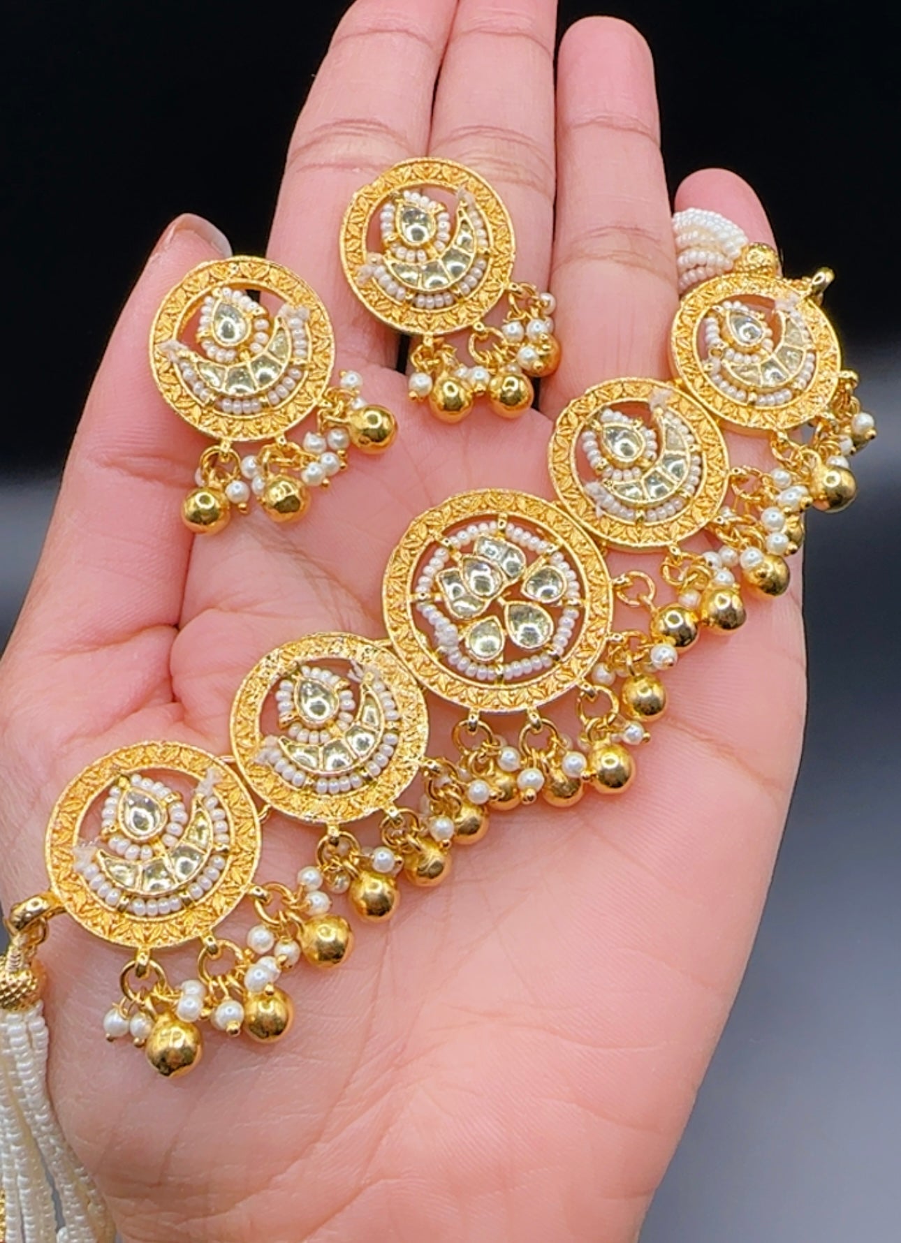 Pachi kundan set