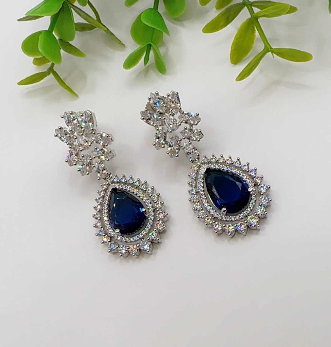 Blue earrings