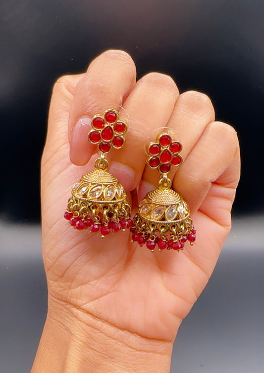 Mehroon jhumki