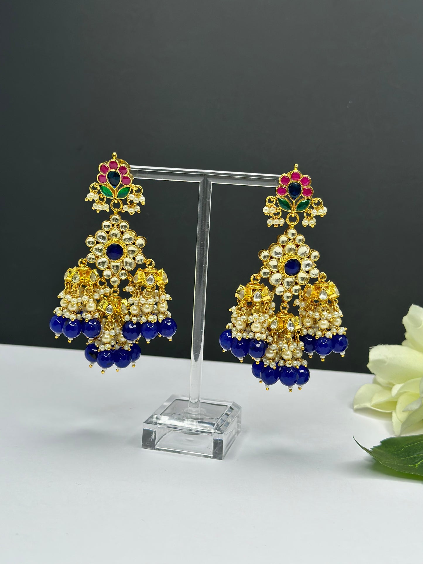 Pachi kundan earrings