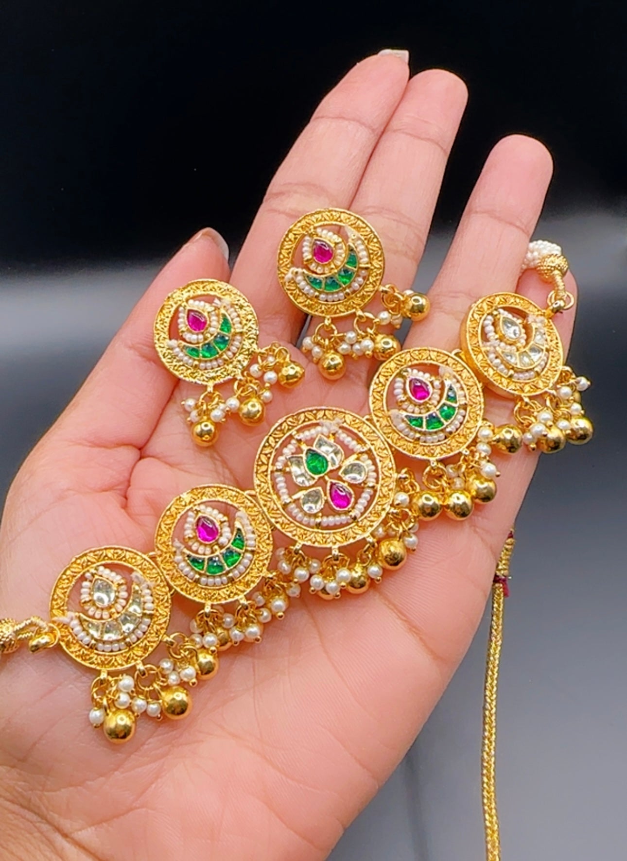 Pachi kundan set