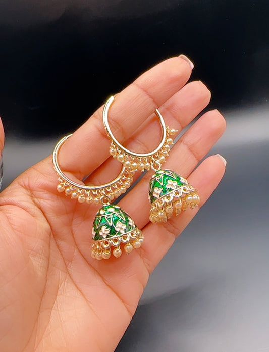 Jhumki hoops