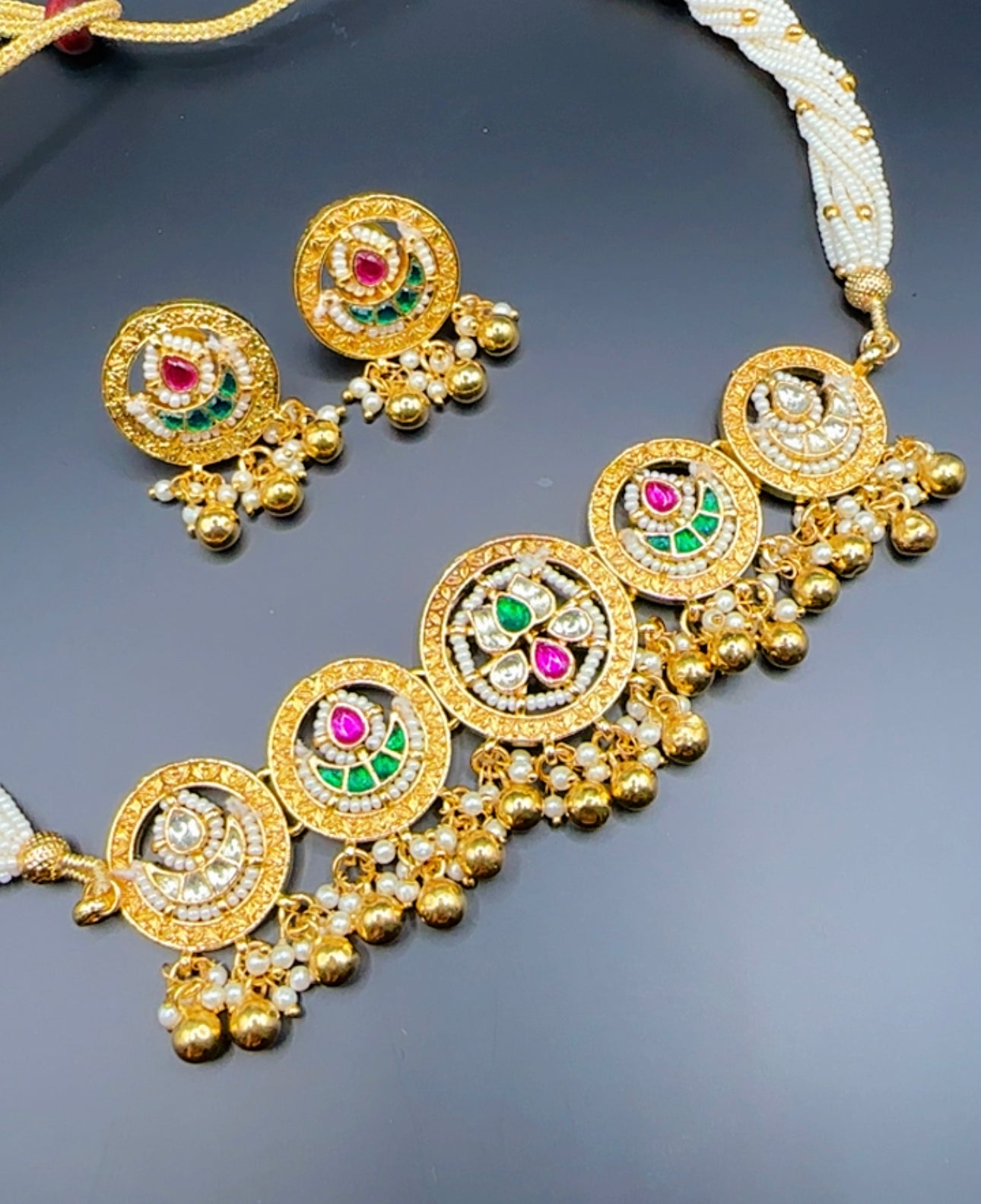 Pachi kundan set