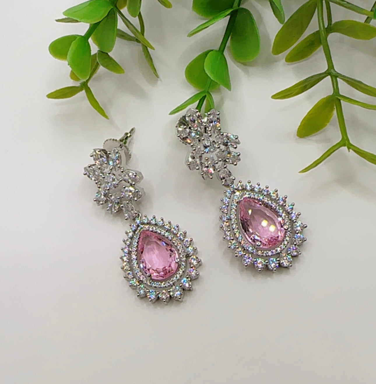 Pink earrings