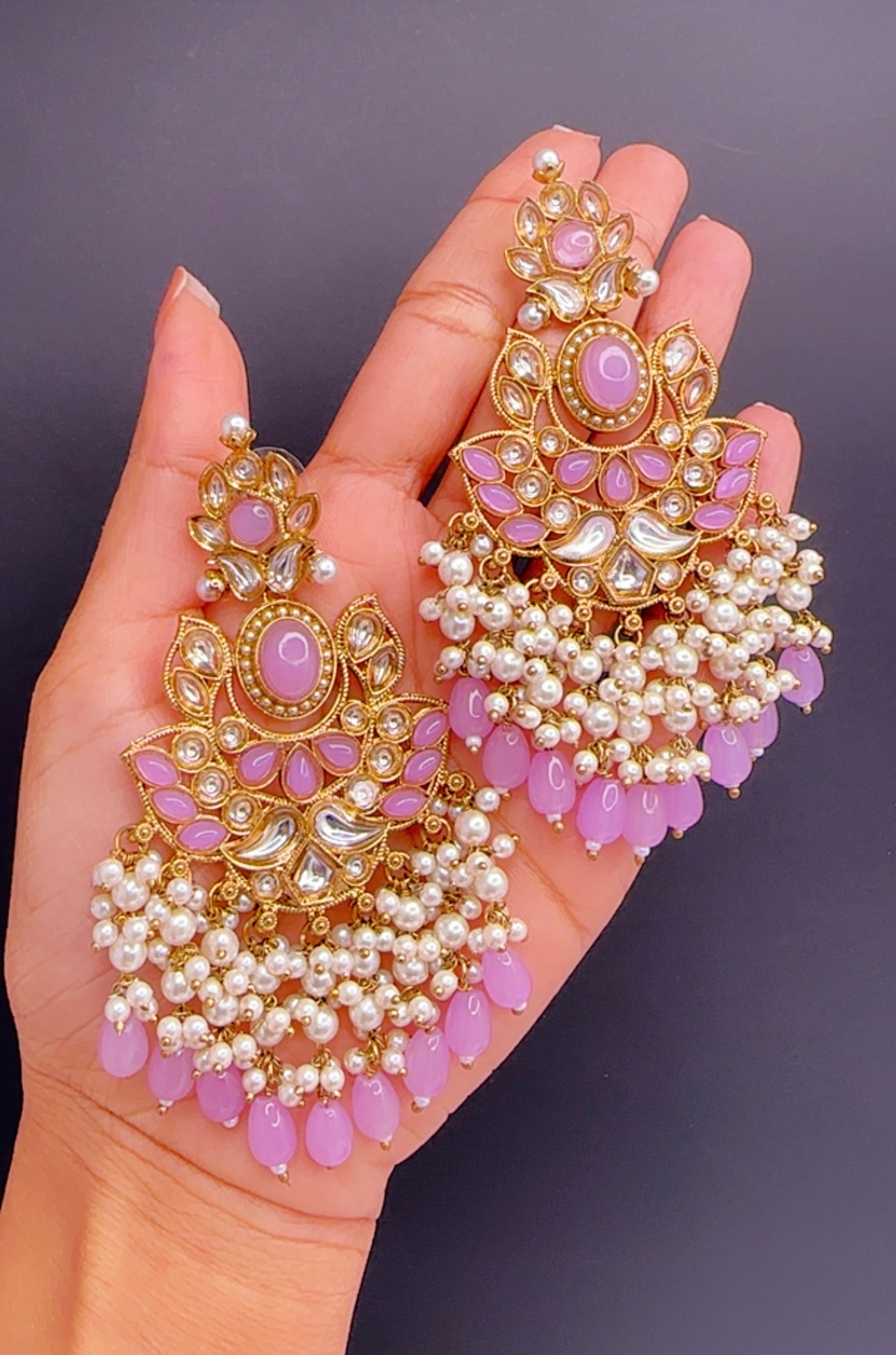 Lavender earrings