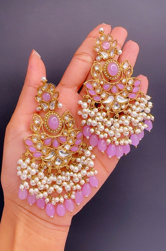 Lavender earrings