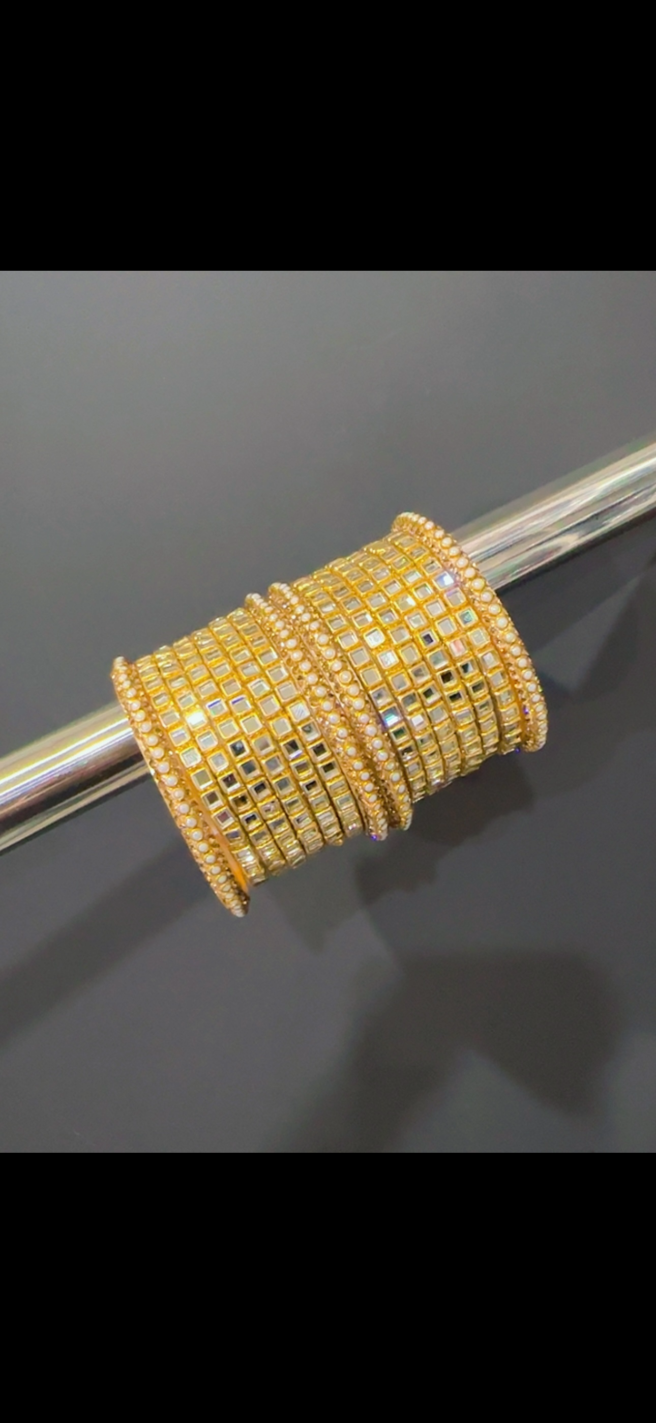 Golden bangles set