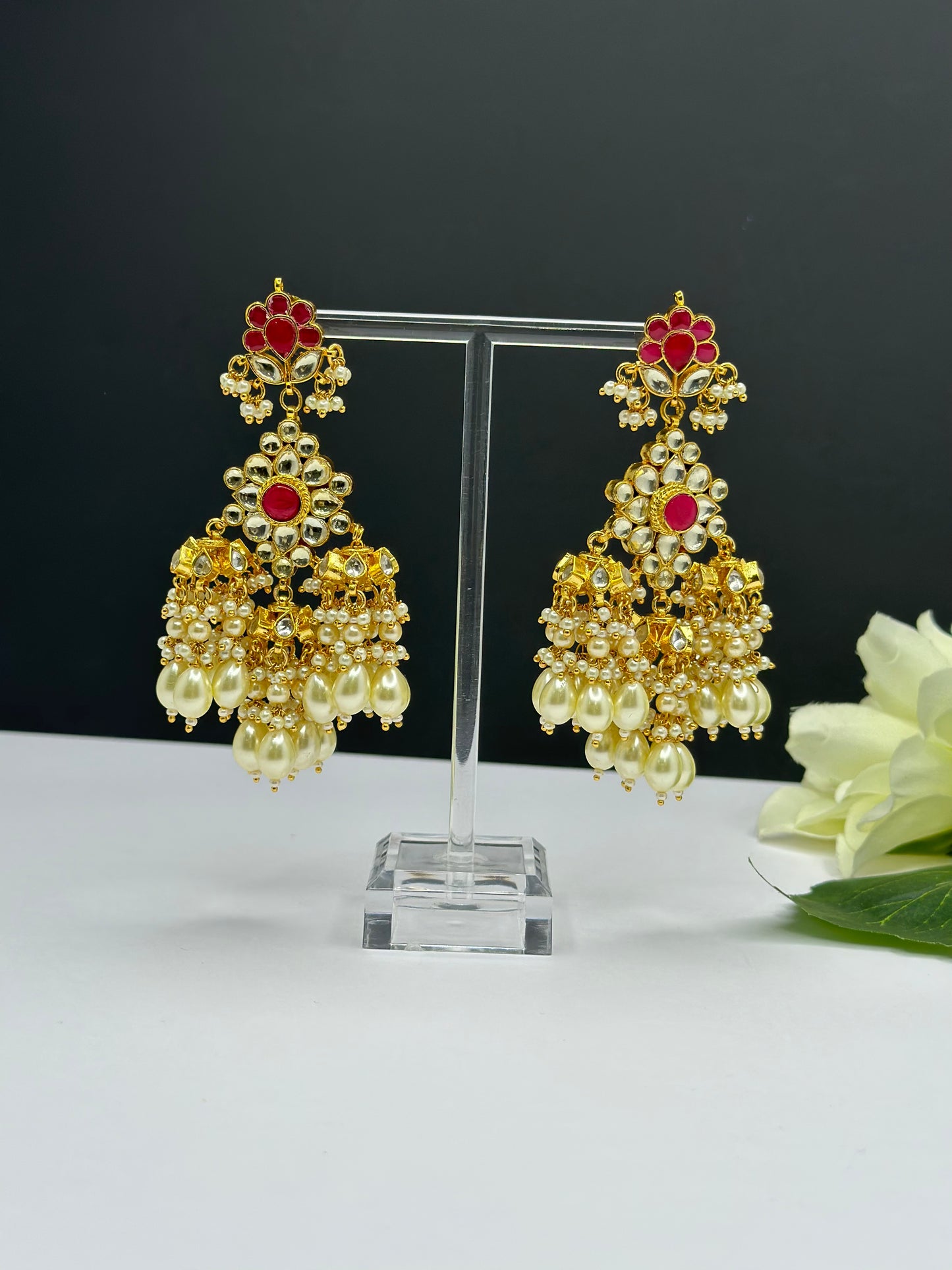 Pachi kundan earrings