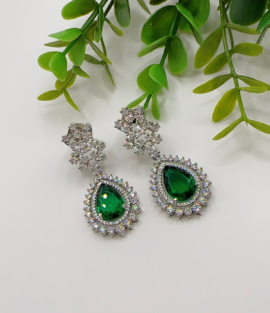 Green earrings