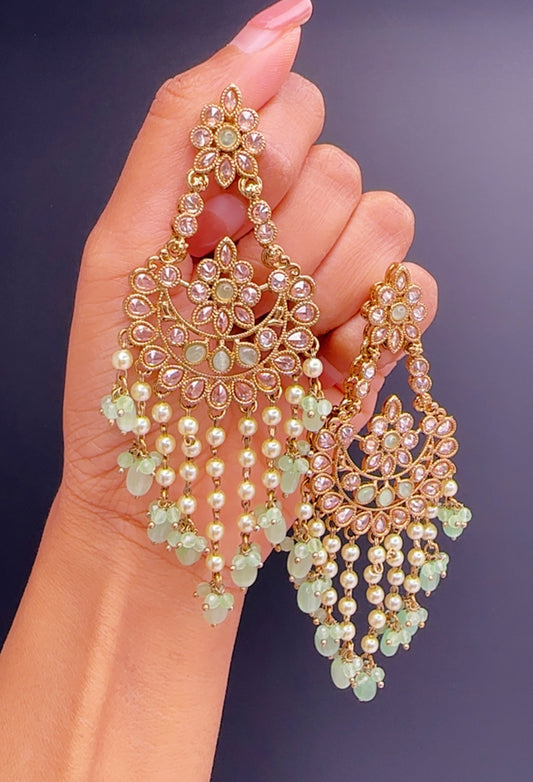 Mint earrings