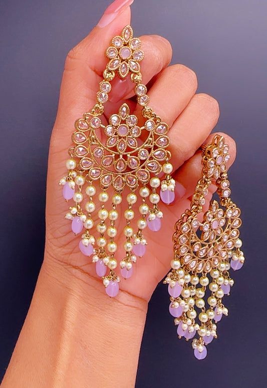 Lavender earrings
