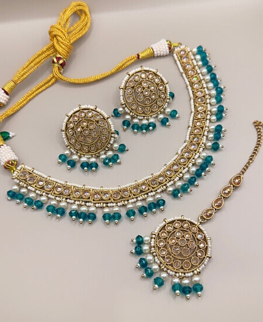 Peacock green set