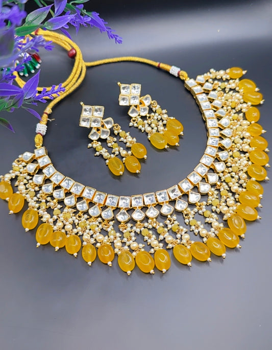 Pachi kundan set