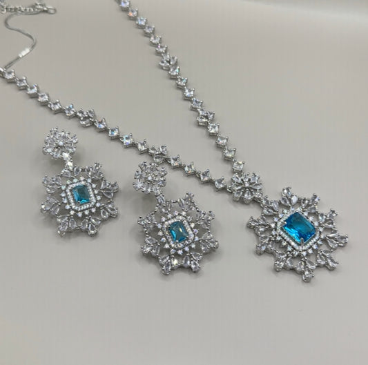 Aqua necklace