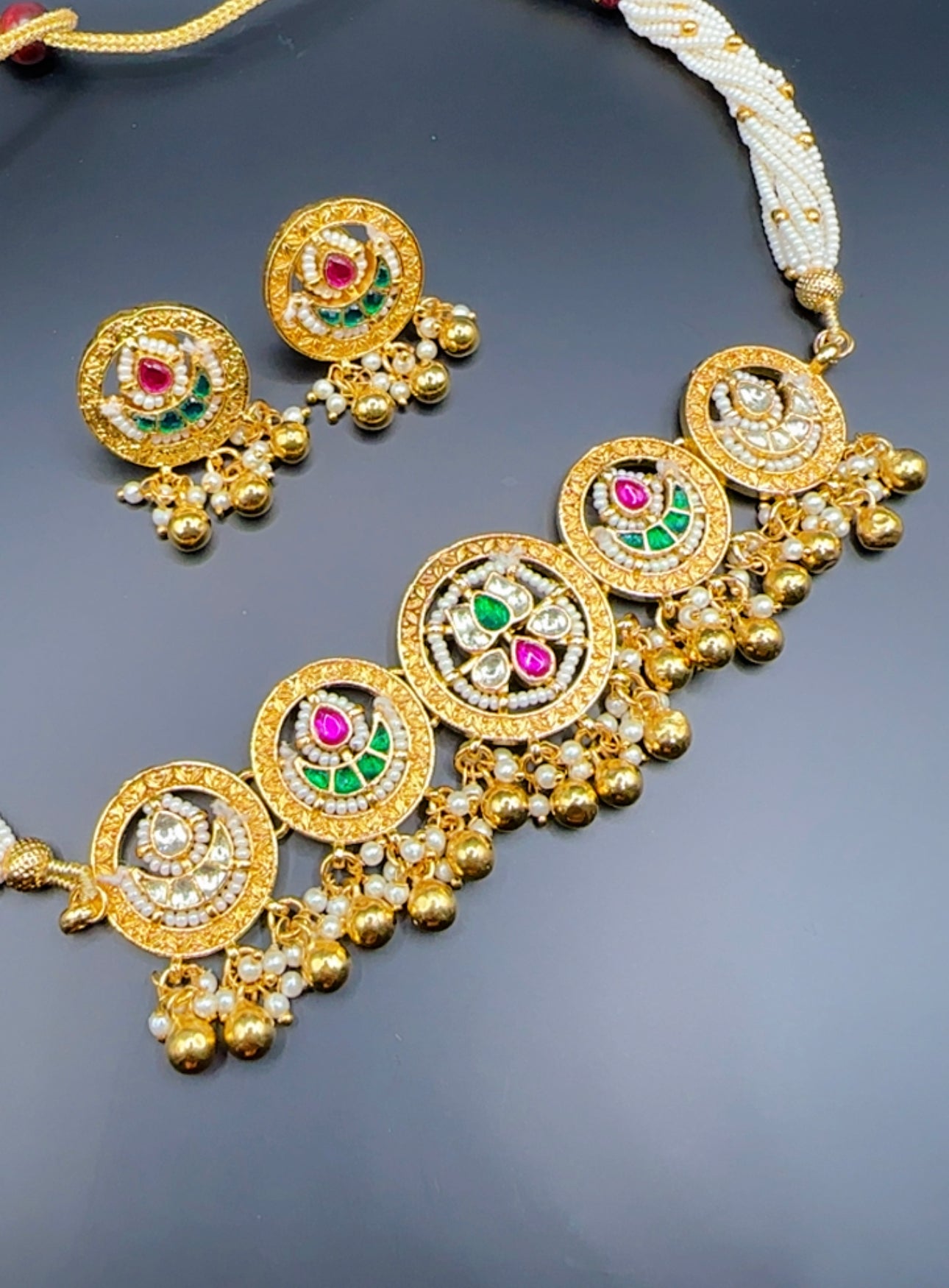 Pachi kundan set