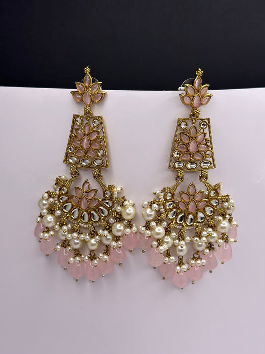 Pink earrings