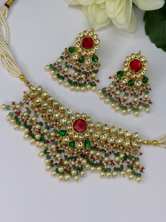 Pachi kundan set