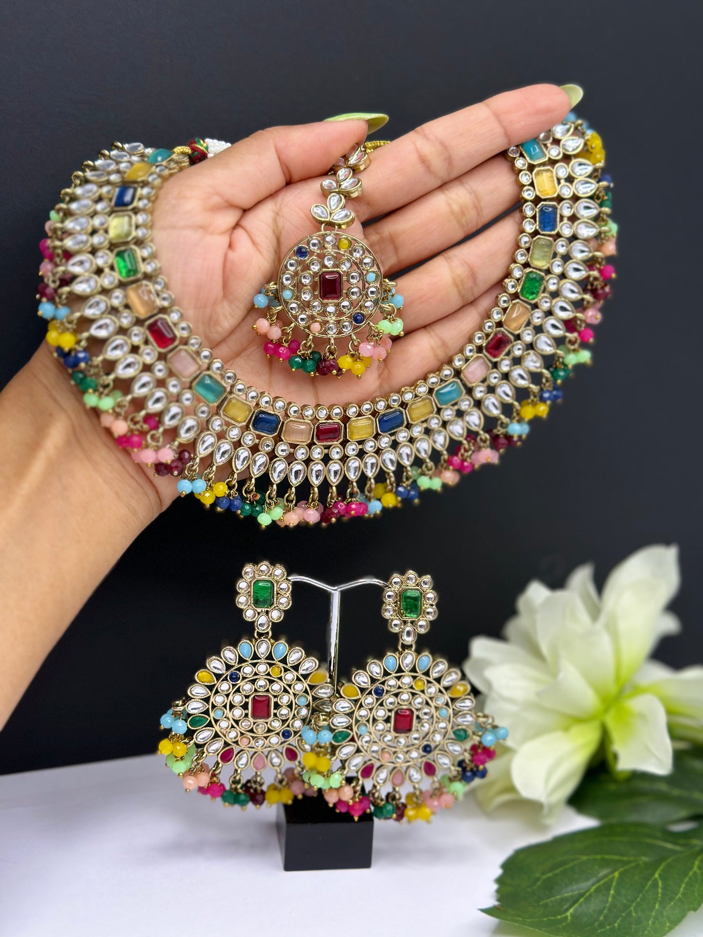 Necklace in kundan