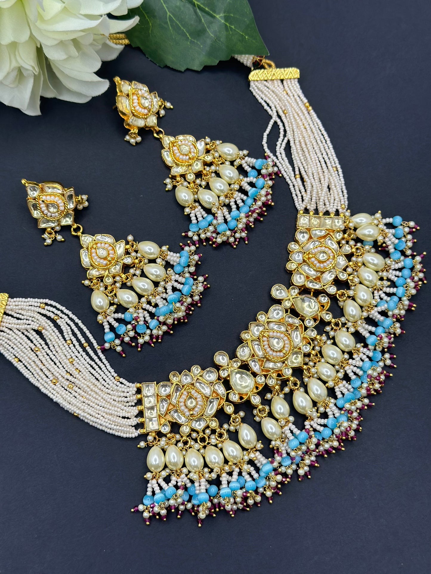 Pachi kundan set