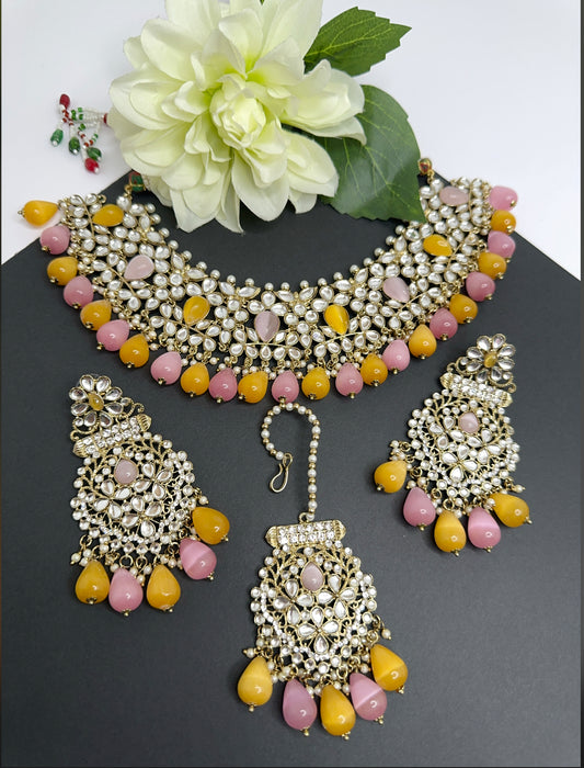 Kundan necklace set