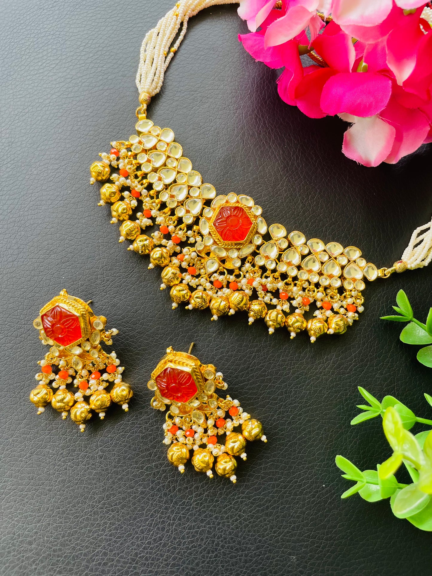 Pachi kundan choker