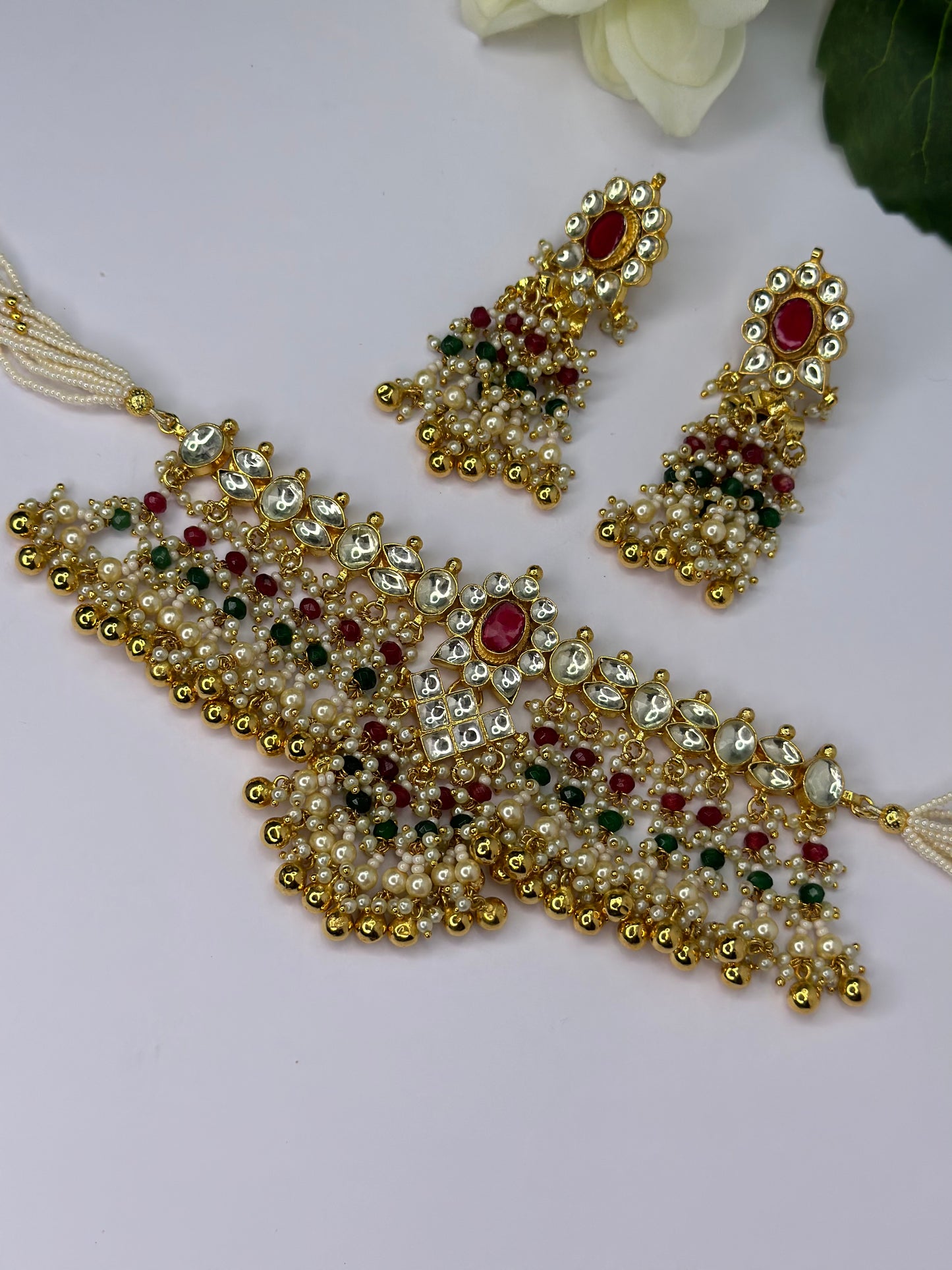 Pachi kundan set