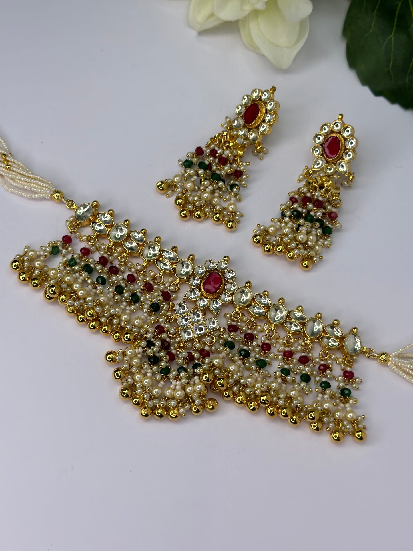 Pachi kundan set