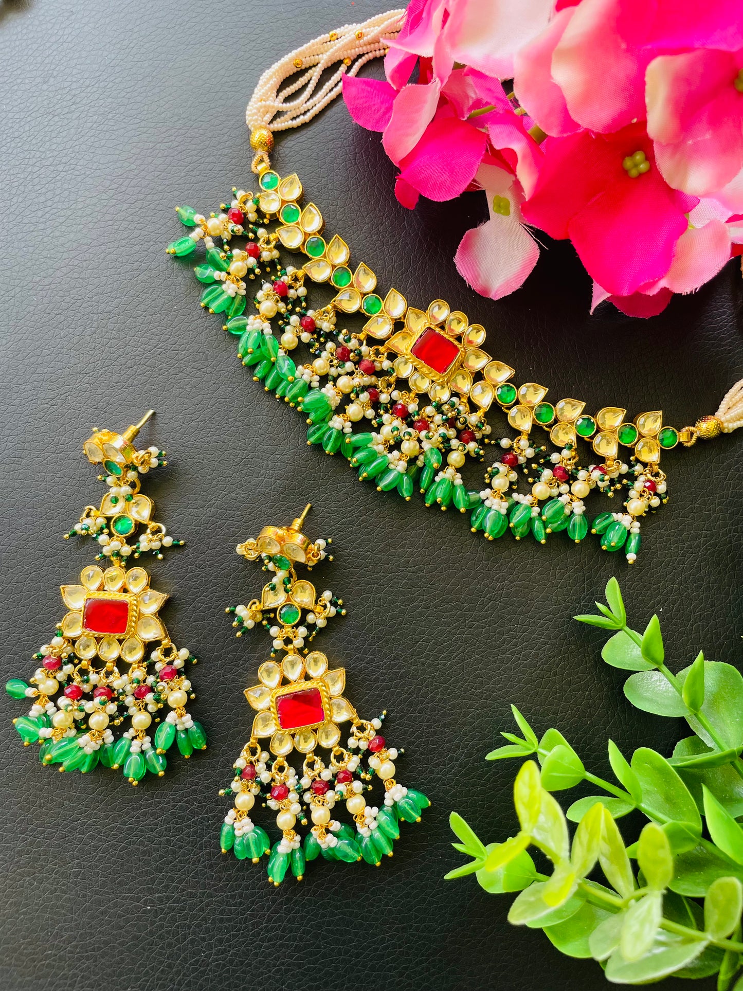 Pachi kundan set