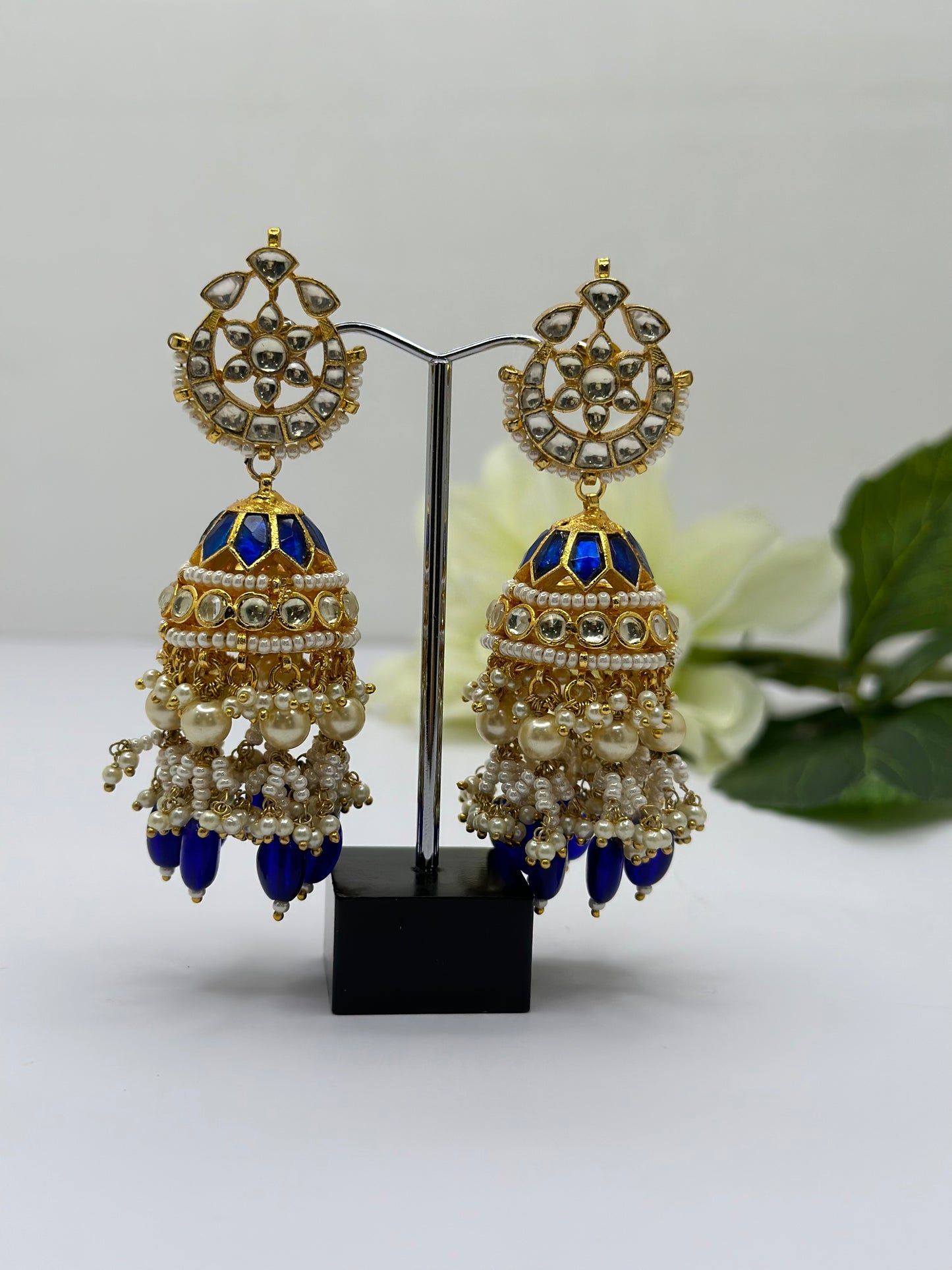 Pachi kundan jhumki