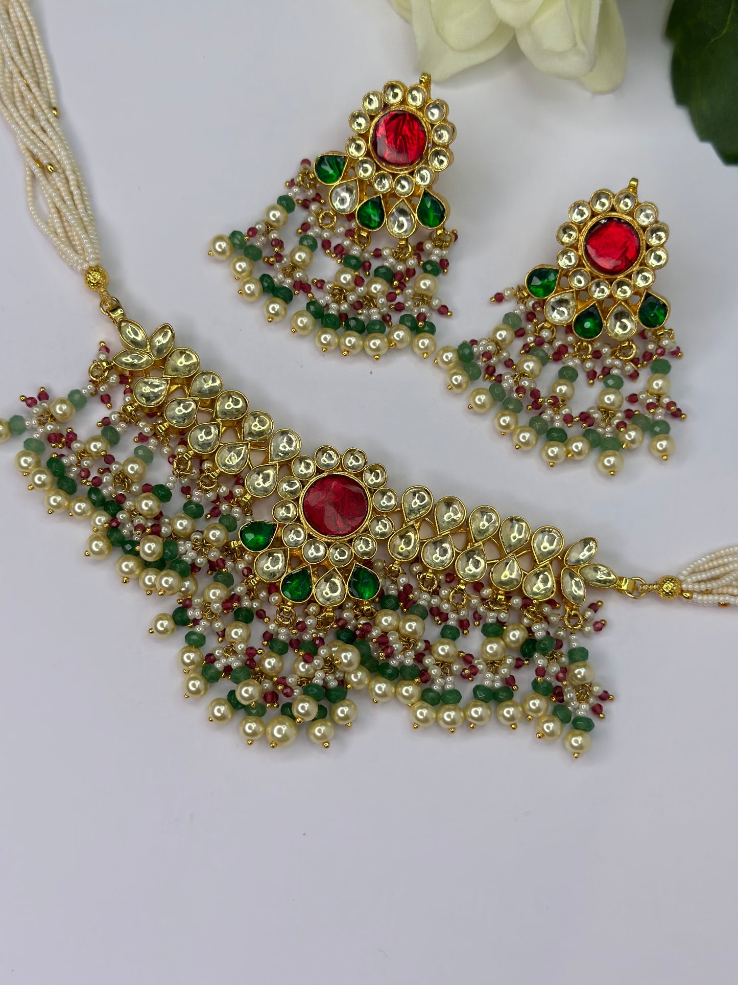 Pachi kundan set