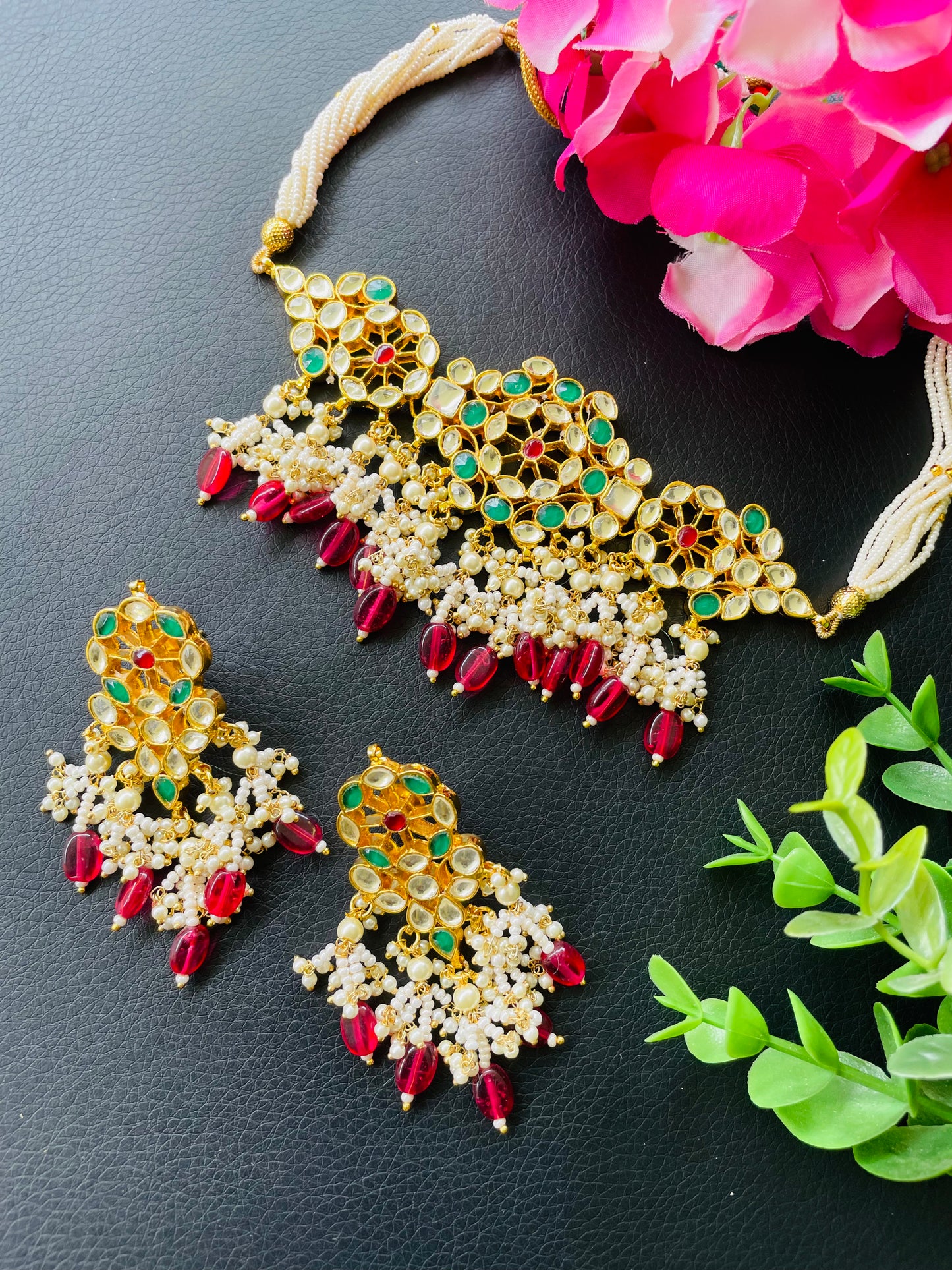 Pachi kundan set